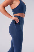 BULLSHAKE - Performance Flex Tights 8/8 - Navy - BULLSHAKE - LEGGINGS