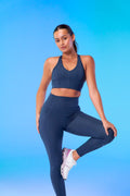 BULLSHAKE - Performance Flex Tights 8/8 - Navy - BULLSHAKE - LEGGINGS