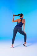 BULLSHAKE - Performance Flex Tights 8/8 - Navy - BULLSHAKE - LEGGINGS