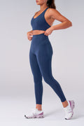 BULLSHAKE - Performance Flex Tights 8/8 - Navy - BULLSHAKE - LEGGINGS