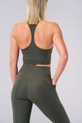 BULLSHAKE - Performance Flex Tights 8/8 - Olive - BULLSHAKE - LEGGINGS