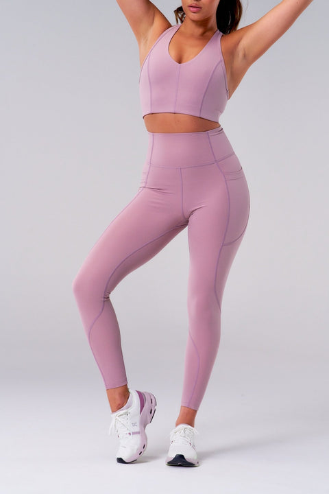 BULLSHAKE - Performance Flex Tights 8/8 - Pink - BULLSHAKE - LEGGINGS