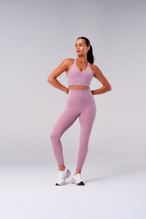 BULLSHAKE - Performance Flex Tights 8/8 - Pink - BULLSHAKE - LEGGINGS